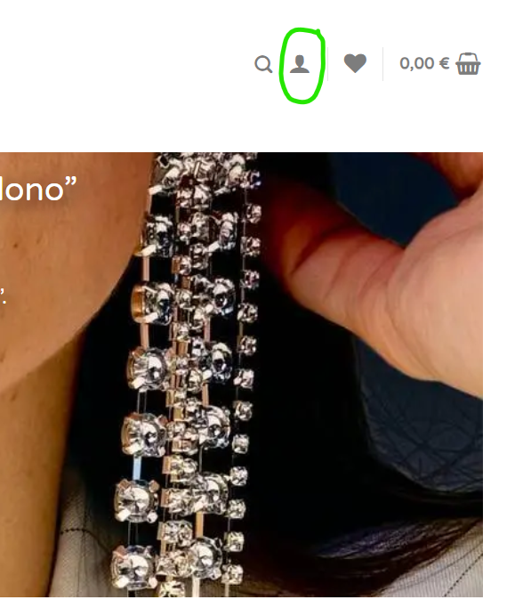 screenshot che evidenzia come per iscriversi al sito big eyes creations